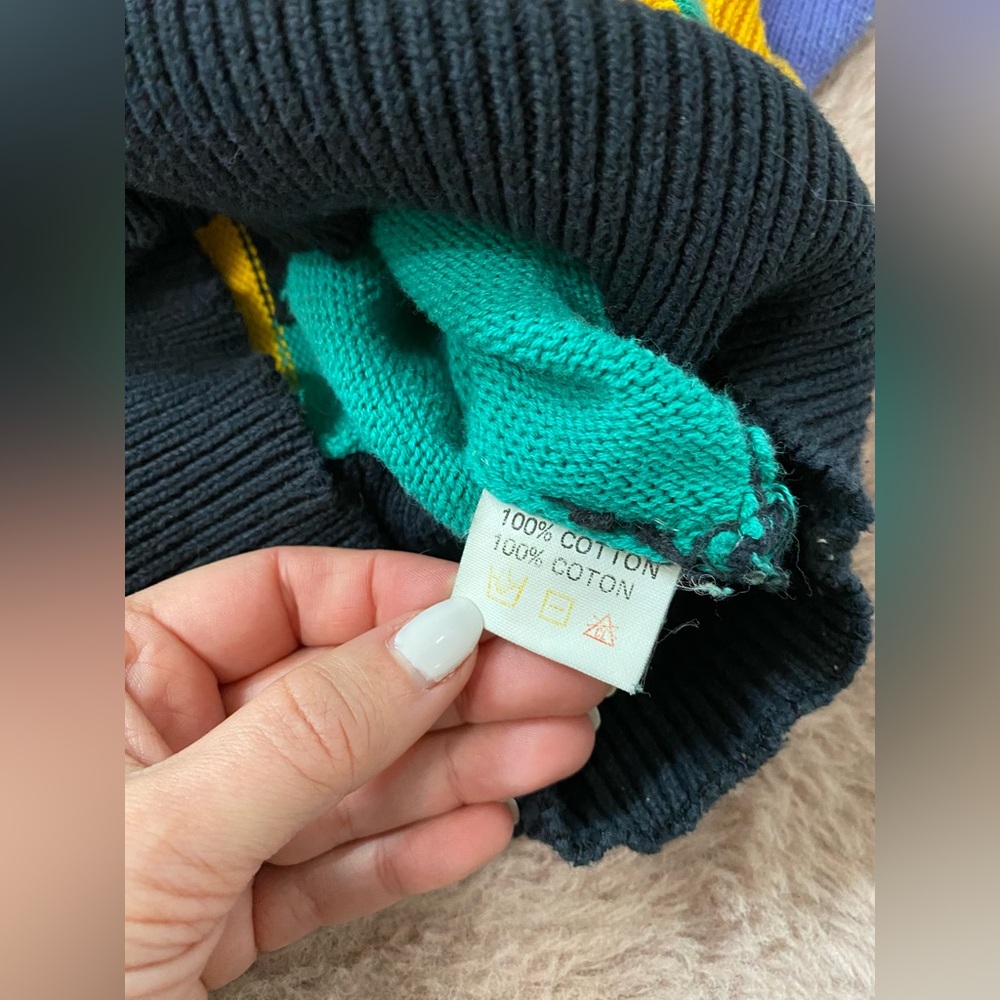 80’s Della Spiga retro knit sweater - Picture 4 of 5